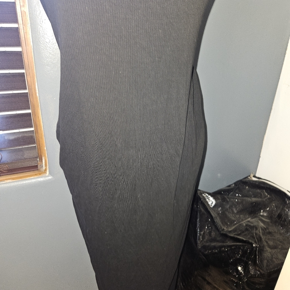 Shein Juniors Black Spaghetti Strap Bodycon Dress Size Xl (12) - Picture 3 of 10
